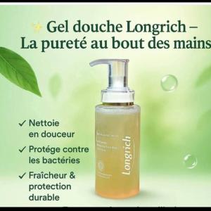 GEL DE DOUCHE LONGRICH :La pureté au bout des mains